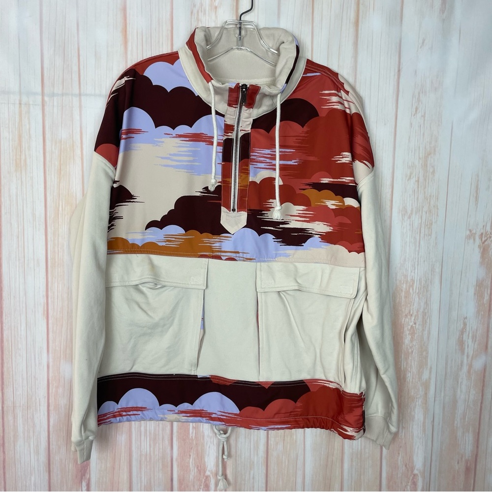 Free People Cloud Southwest Pullover Sweatshirt Jacket (S)